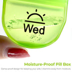 AUVON Pill Box 2 Times a Day, Weekly Pill Organizer AM PM with 7 Daily Pocket Case to Hold Vitamin, Medicine, Medication, and Su