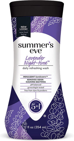 Summers Eve Cleansing Wash | Lavender | 12 Ounce | Pack of 1 | pH-Balanced, Dermatologist & Gynecologist Tested