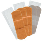 200 Sheer Plastic Flexible Adhesive Bandages with Non-Stick Pad - Strong Sterile 1x3 Bandage for Wound Care for First Aid Kits -