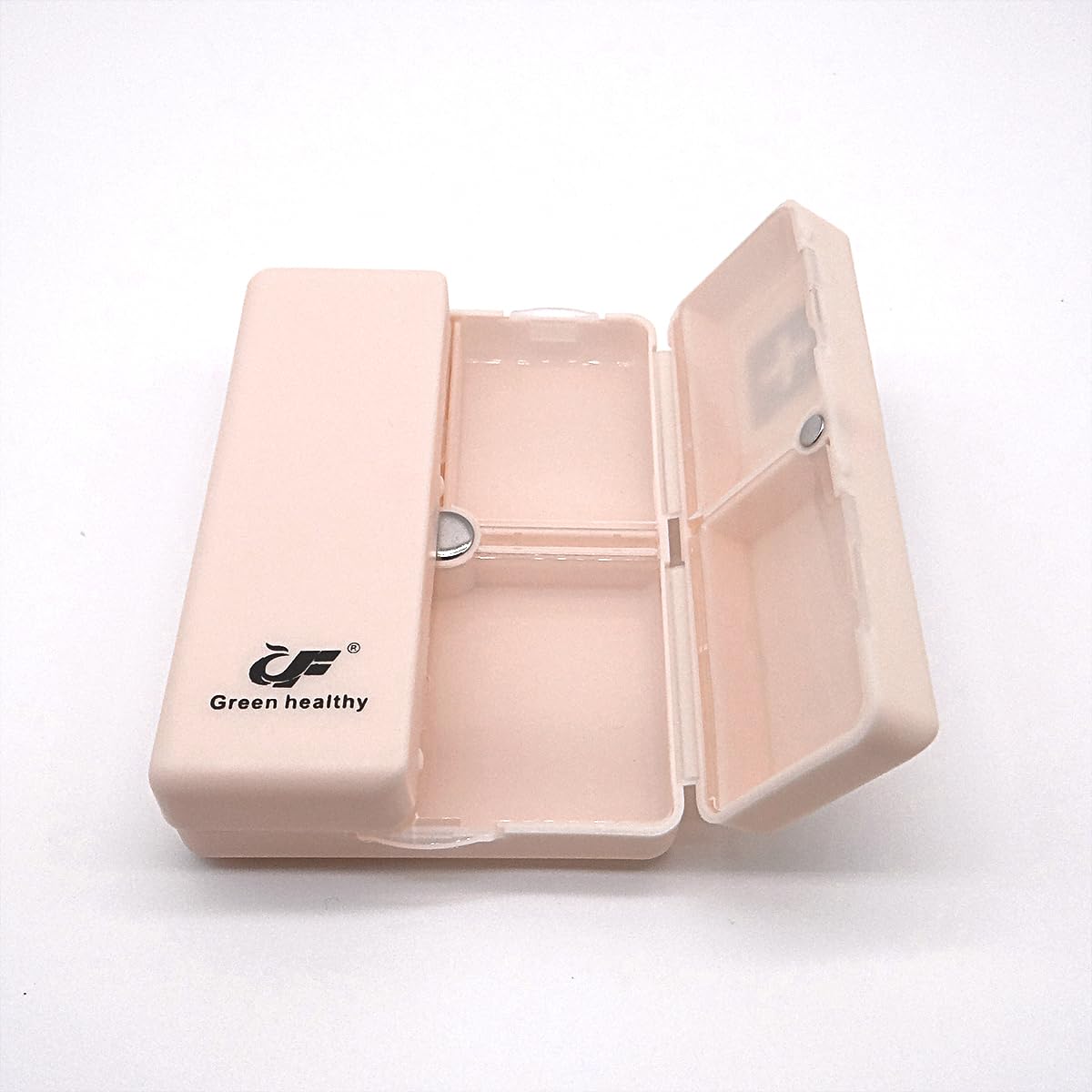 Wopanxye Magnetic Foldable Pill Case, Daily Pill Box Organizer Easy to Open, BPA Free, 7-Day Portable Weekly Vitamin Dispenser R