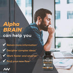 Alpha BRAIN® Cognitive support, including memory, focus & mental processing speed (90 Count)