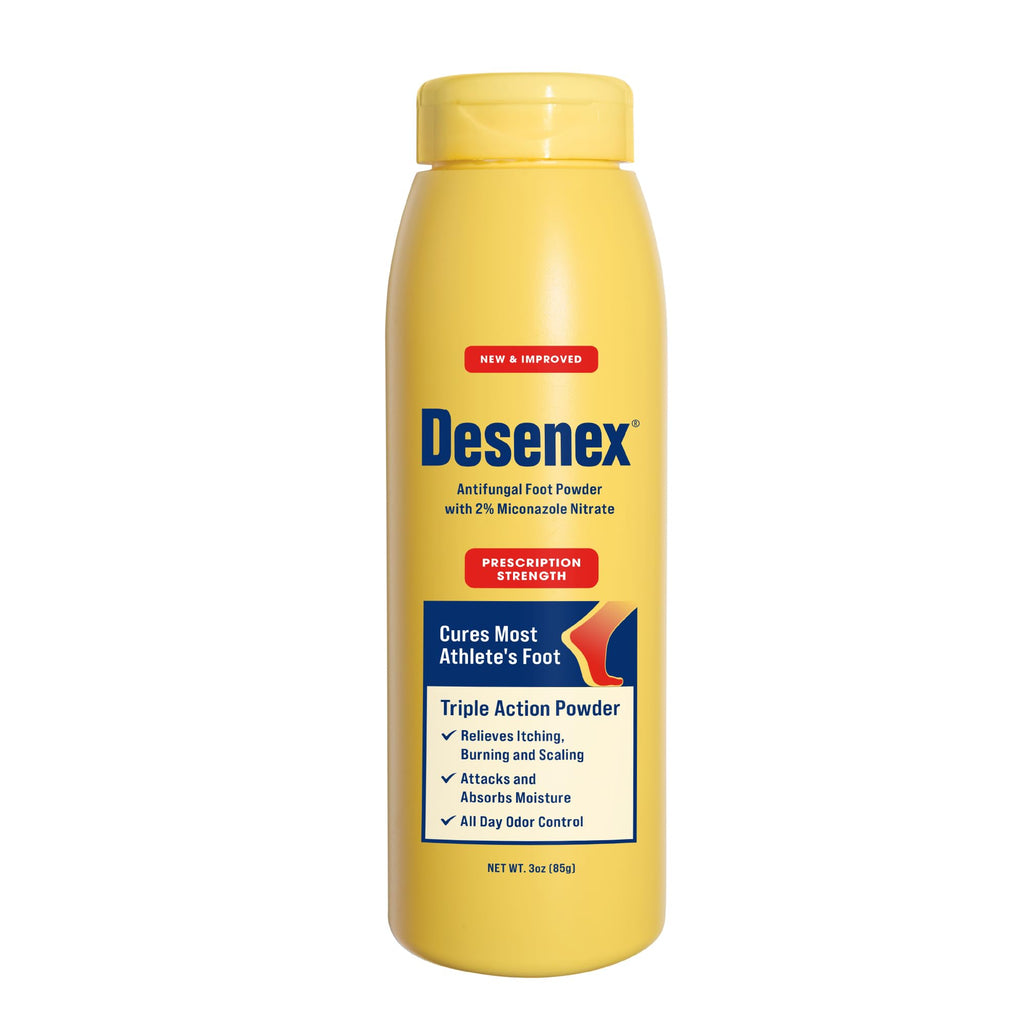 Desenex Anti-Fungal Foot Powder, Cures Most Athletes Foot, 2% Miconazole Nitrate, Helps Relieve Itching, Burning and Scaling, At