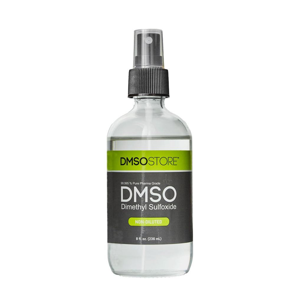 DMSO 8 oz. Liquid in a Sterile Glass Bottle, Pure 99.995% Pharma Grade, Non-Diluted, Low Odor, Dimethyl Sulfoxide Made by DMSO S