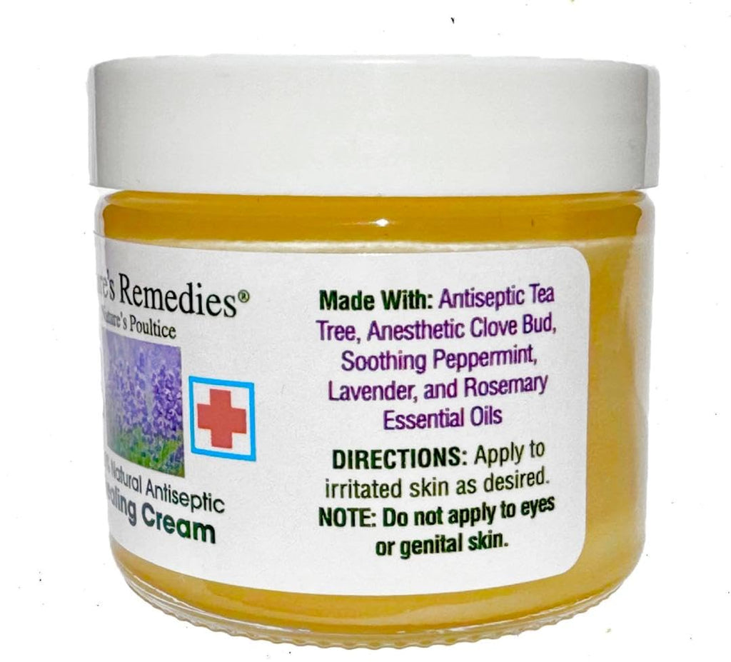 100% Natural Antiseptic Healing Cream Heals and Soothes Infected Skin, Bed Sores, Pressure Sores, Wounds, Painful Ulcers, Itchin