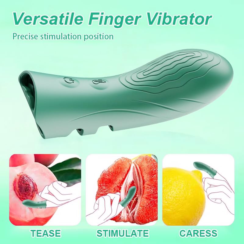 2025 Newly Electric Silicone Finger Sleeves Finger Massage, 10 Vibrations, Women Viboators Toy Viboatorr Waterproof Rechargeable