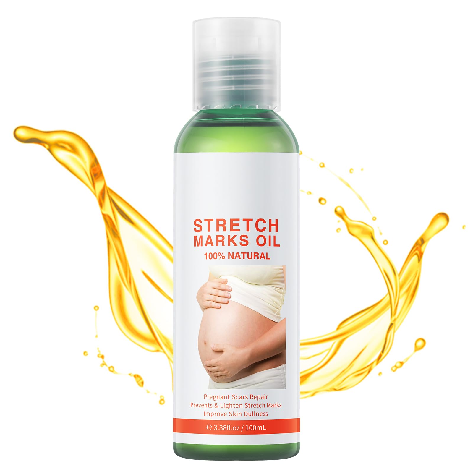 Stretch Marks Massage Oil for Women,Body Oil Serum for Scars and Stretch Marks | Face and Body Moisturizer for All Skin Types(10