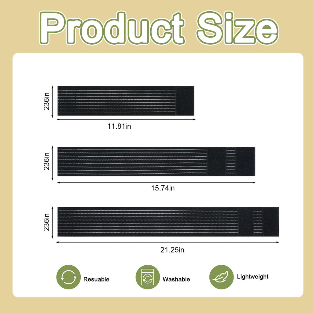 Threlaco 14 Pcs Laser Lipo Machine Elastic Bandage Spare Parts Wrap 3 Size for Slimming Beauty Machine Lipo Laser Bands Beauty D