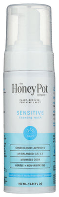 The Honey Pot Company Plant-Derived Feminine Care Sensitive Foaming Wash, 5.51 Fluid Ounce (Pack of 1)