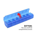 EZY DOSE Weekly (7-Day) Pill Case, Medicine Planner, Vitamin Organizer, X-Large Compartments, Easy Fill All Compartments at Once