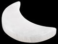 Selenite Charging Plate - 4 Moon Selenite Crystal - Mined and Crafted in Morocco - Ideal for Cleansing and Recharging Crystals a