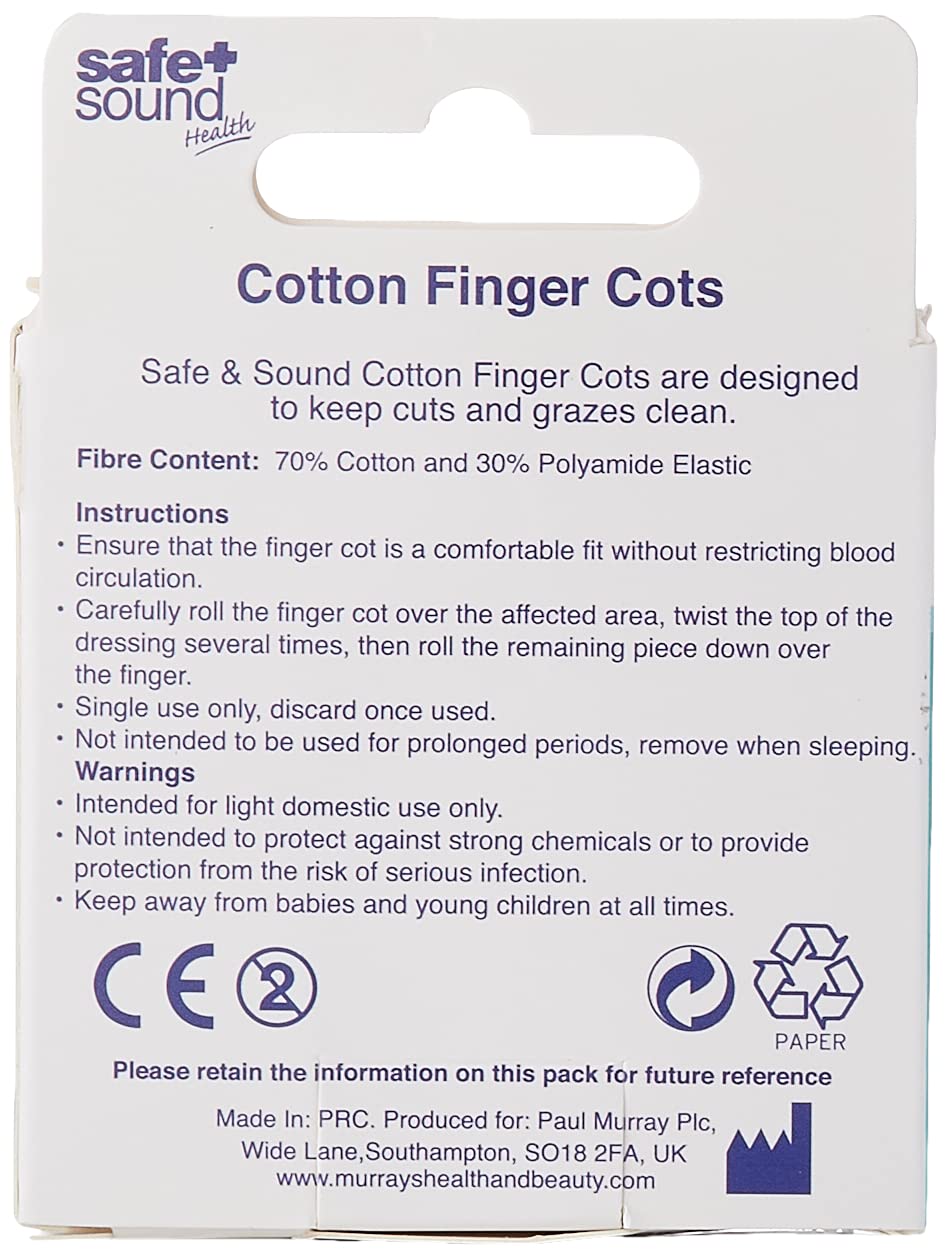 Safe & Sound Cotton Finger Cots