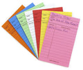 Hygloss Products Library Checkout Cards - Bright Colored Due Date Note Cards - 3 x 5 Inches, 500 Pack