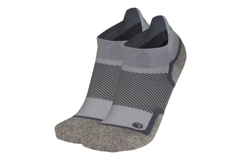 OS1st WP4 Wellness Performance Socks Ideal for Diabetics, Sensitive feet, Circulation Support and Edema (Medium, Grey, No-Show)