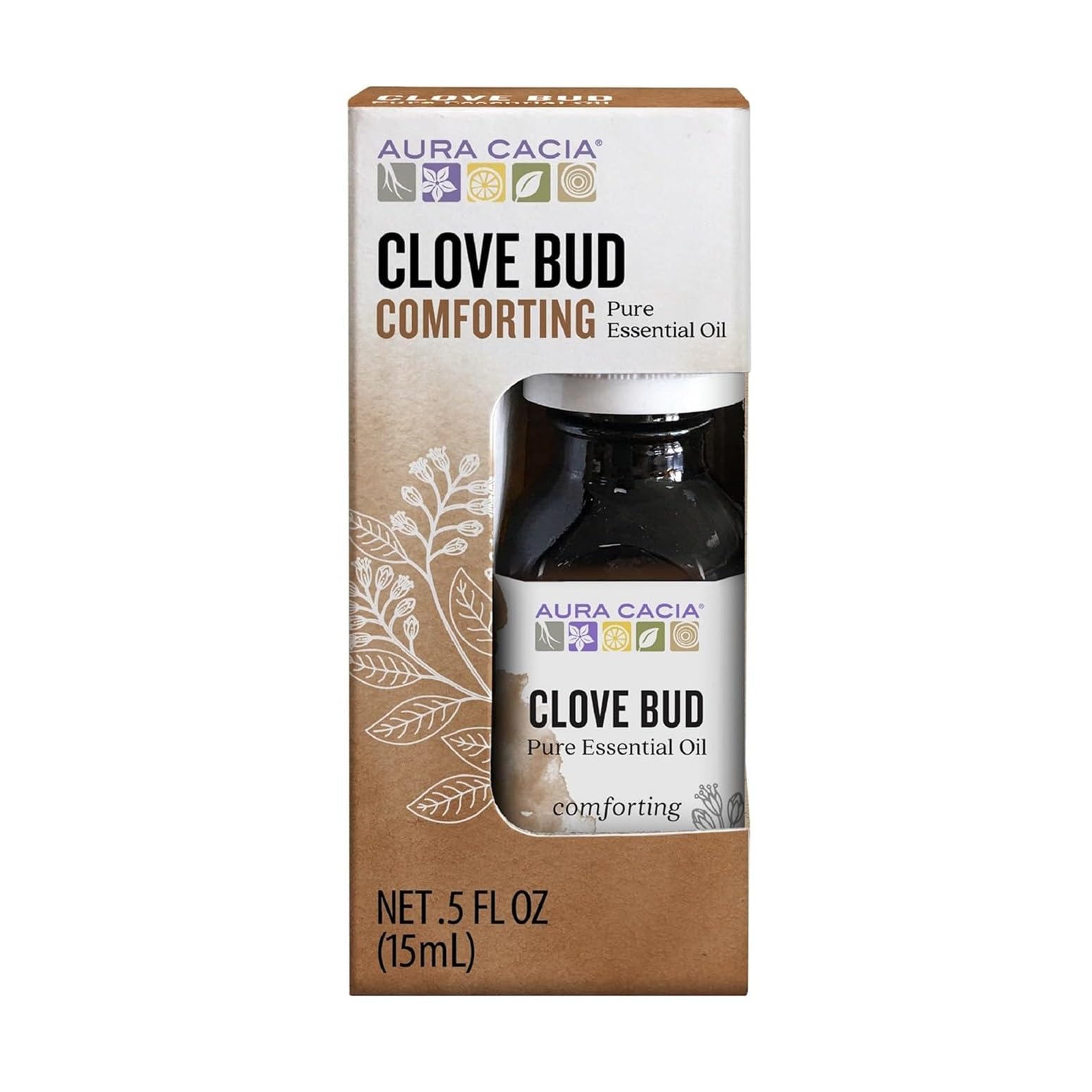 Aura Cacia Essential Oil, Clove Bud, 0.5 Ounce