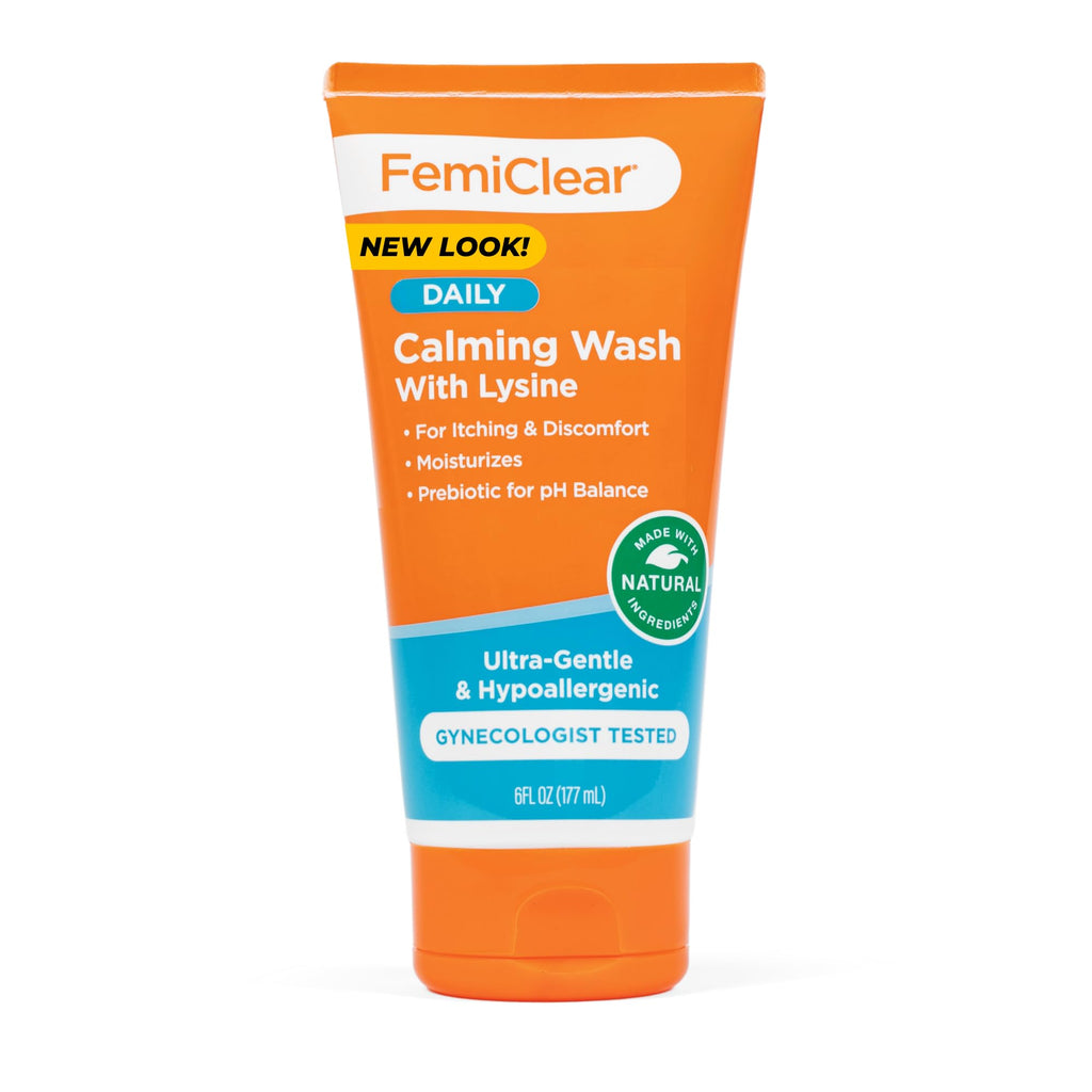 FemiClear Restoratives Ultra-Gentle Feminine Wash, Made with Lysine & Lemon Balm, Natural Ingredients, Feminine Hygiene Products