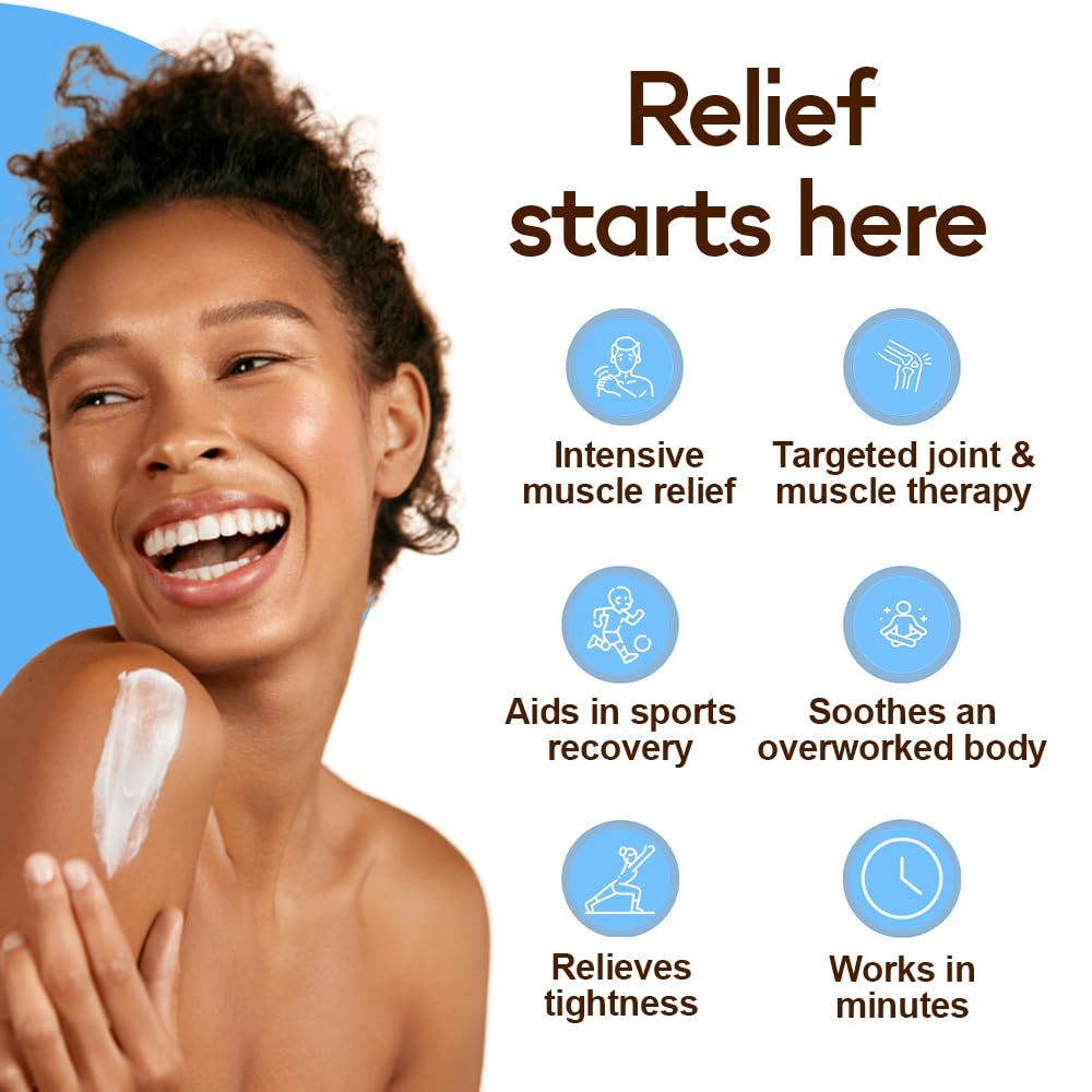 Relief Magnesium Cream Body Butter with Comfrey & Peppermint Essential Oil - Extra Strength Arnica Cream 11,000mg Pure Magnesium