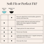 Cora Soft Fit Disc | Reusable Period Disc | Soft Menstrual Disc | Up to 12-Hours | Sustainable Alternative to Tampons/Pads | for