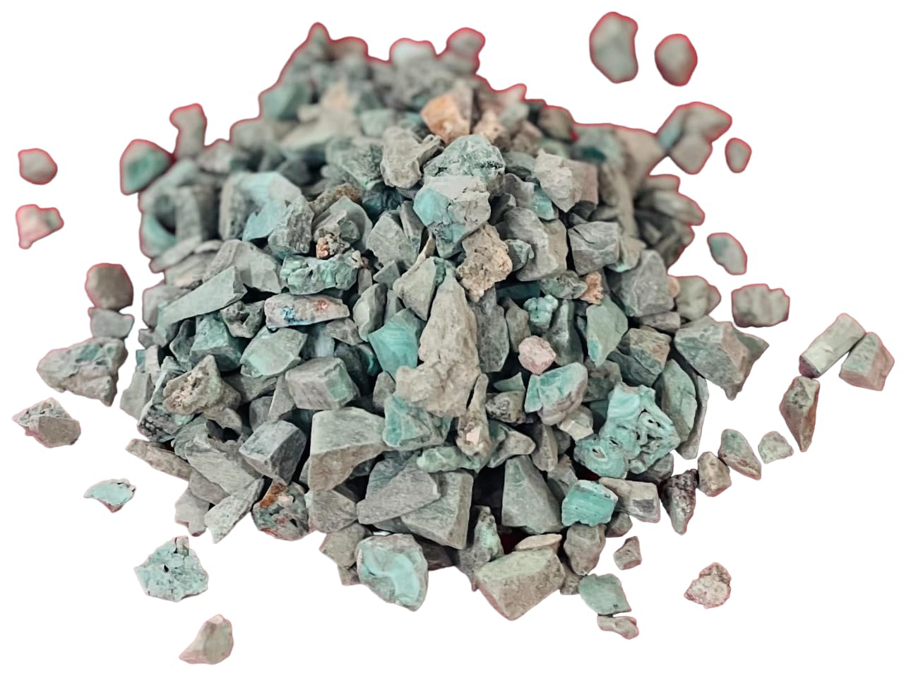 Indian Consigners Natural Crushed Polished Tumbled Gem Stone Chips, Decoration & Healing Crystals (Malachite)