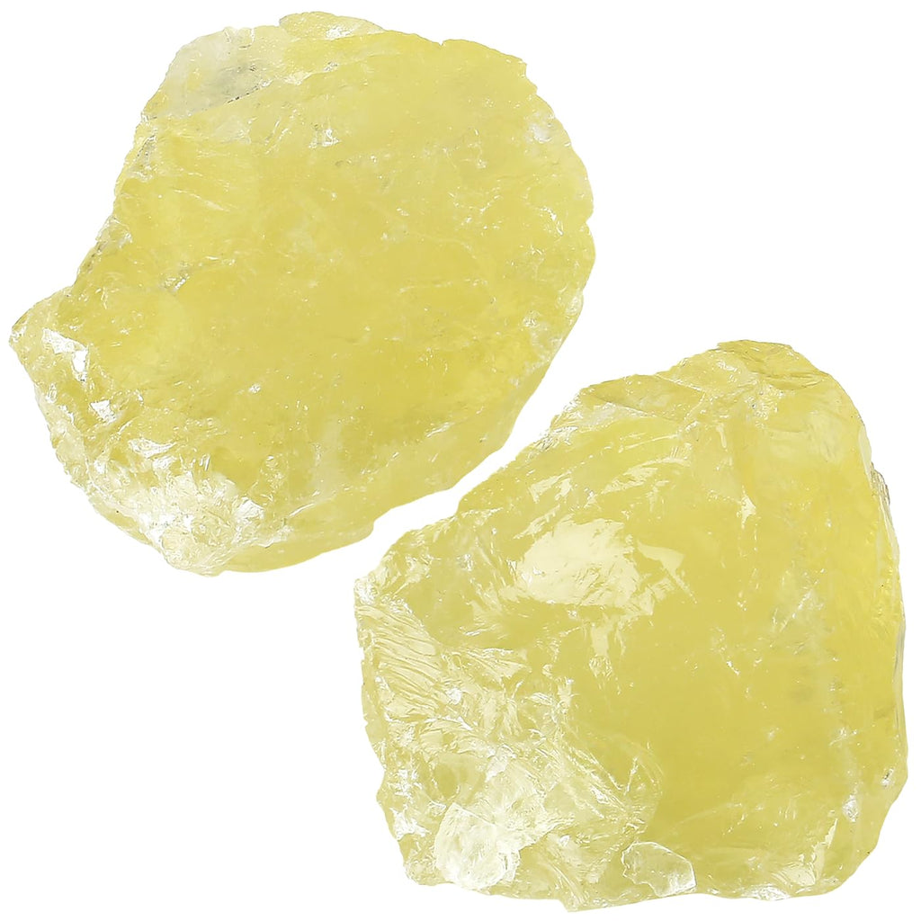 NUKAYAI 2Pcs Citrine 1.8-2.2 Large Raw Crystals Natural Stones Citrine Healing Crystal Rocks for Polishing Decoration DIY Tumbli