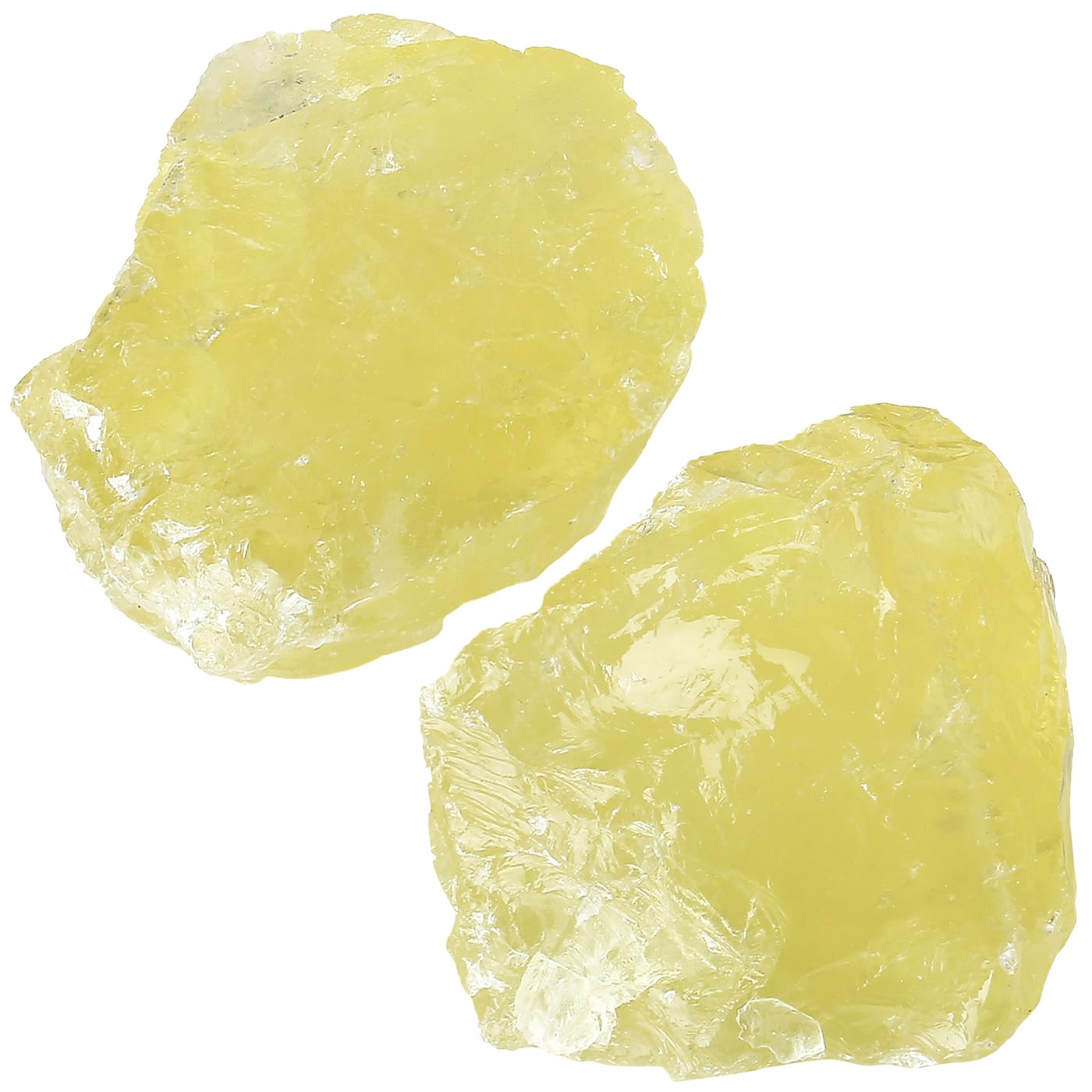 NUKAYAI 2Pcs Citrine 1.8-2.2 Large Raw Crystals Natural Stones Citrine Healing Crystal Rocks for Polishing Decoration DIY Tumbli