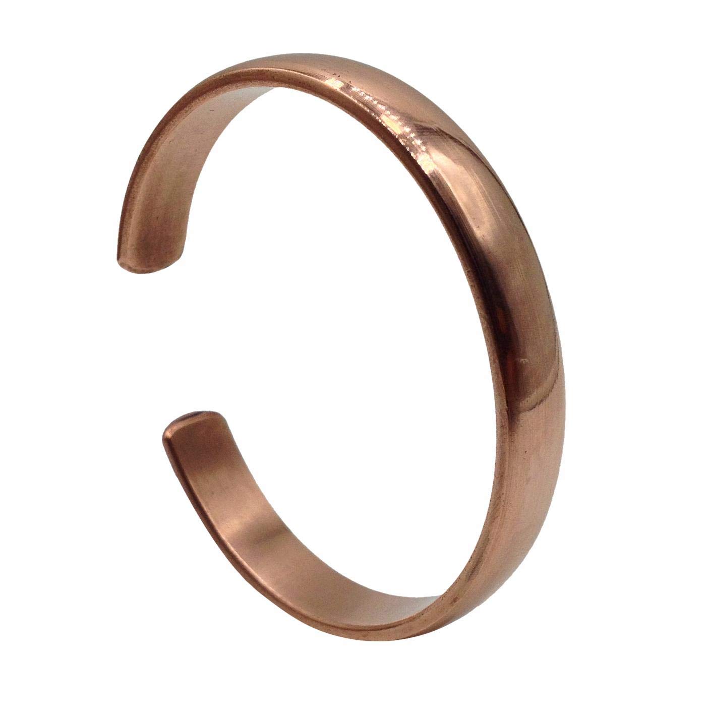 Healing Lama Hand Forged 100% Copper Bracelet. Unisex, Made with Solid and High Gauge Pure Copper (Carved)