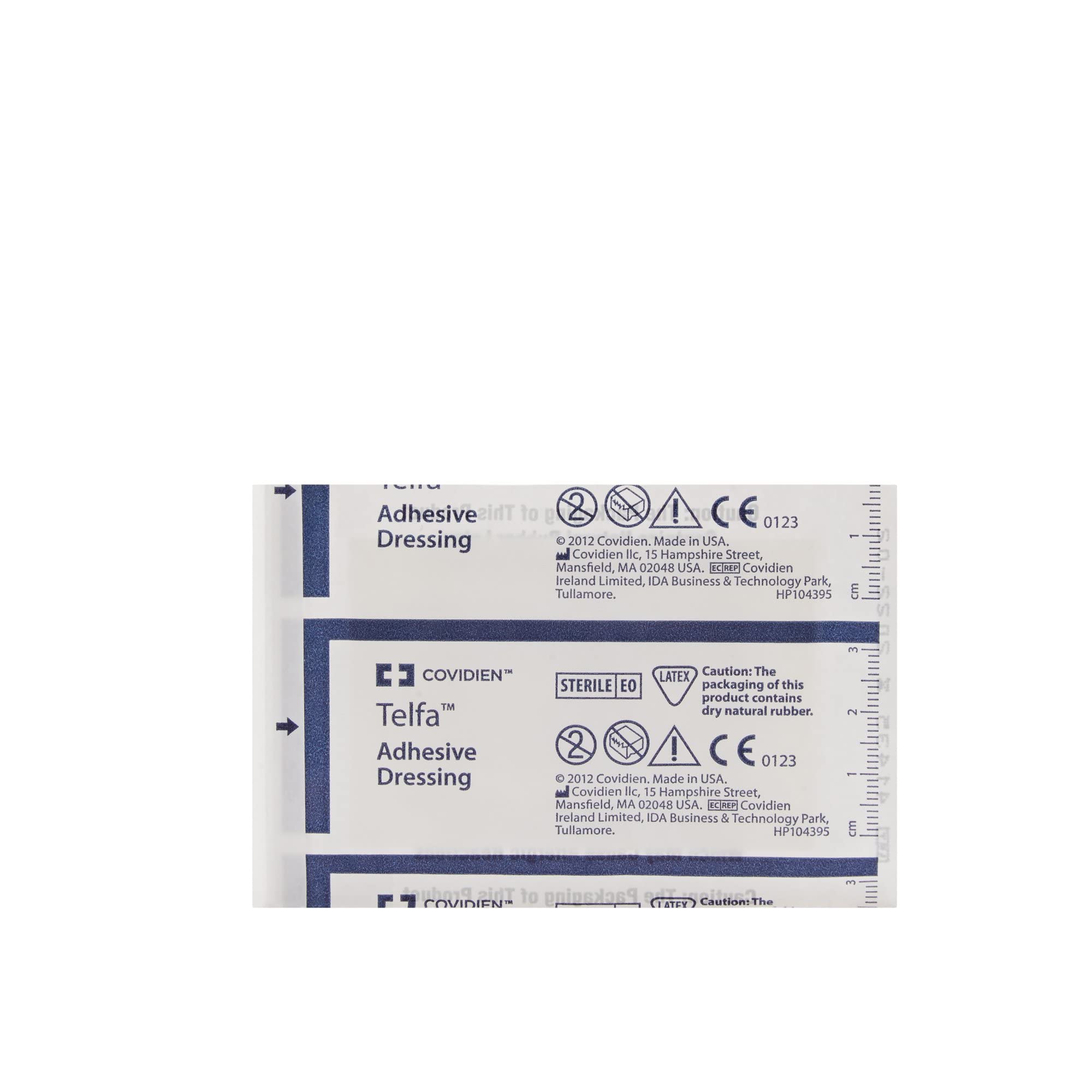Covidien 6017 Telfa Adhesive Dressing, Sterile 1s in Peel-Back Package, 2 x 3 (Pack of 100)