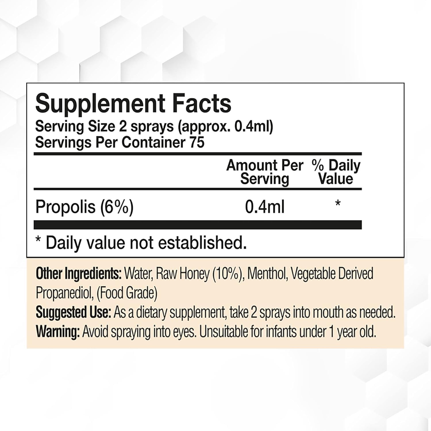 BEE and You, 100% Pure Propolis Extract, Immune Support, Sore Throat Relief, Antioxidants, Natural, Keto, Paleo, Gluten-Free | 1