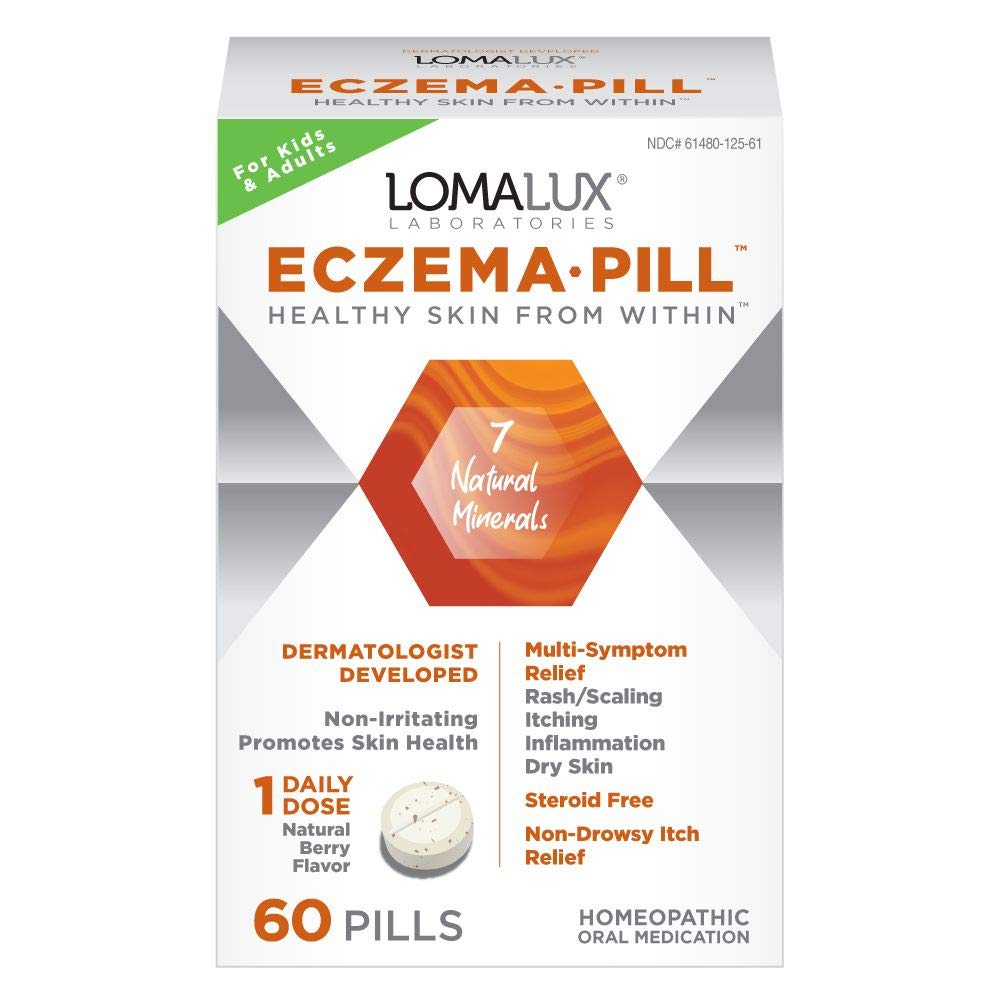 Loma Lux Eczema Pill Natural Eczema Treatment Skin Itch Clearing Minerals Dermatologist Developed For Kids Adults Clears Prevent