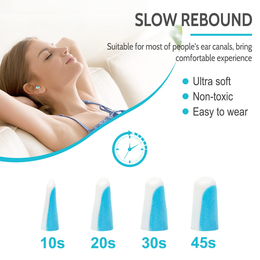 LYSIAN Ultra Soft Foam Ear Plugs for Sleeping Noise Cancelling -10 Box Value Pack - 38dB Noise Reduction Earplug for Sleep,Snori