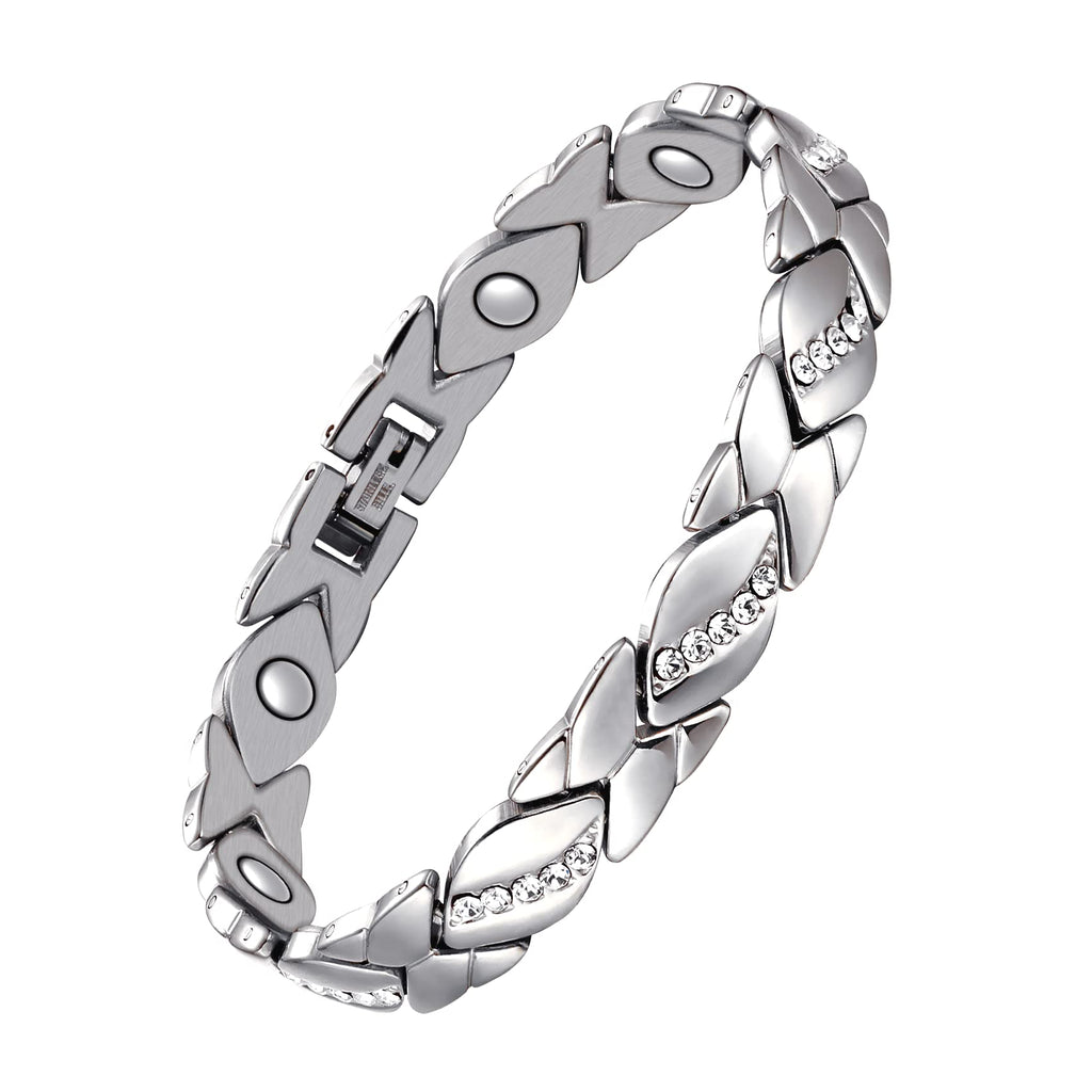 Jecanori Pure Copper Bracelets for Women,Ultra Magnetic Bracelets for Women with 3500 Gauss Magnets,Crystal Mother's Day Jewelry