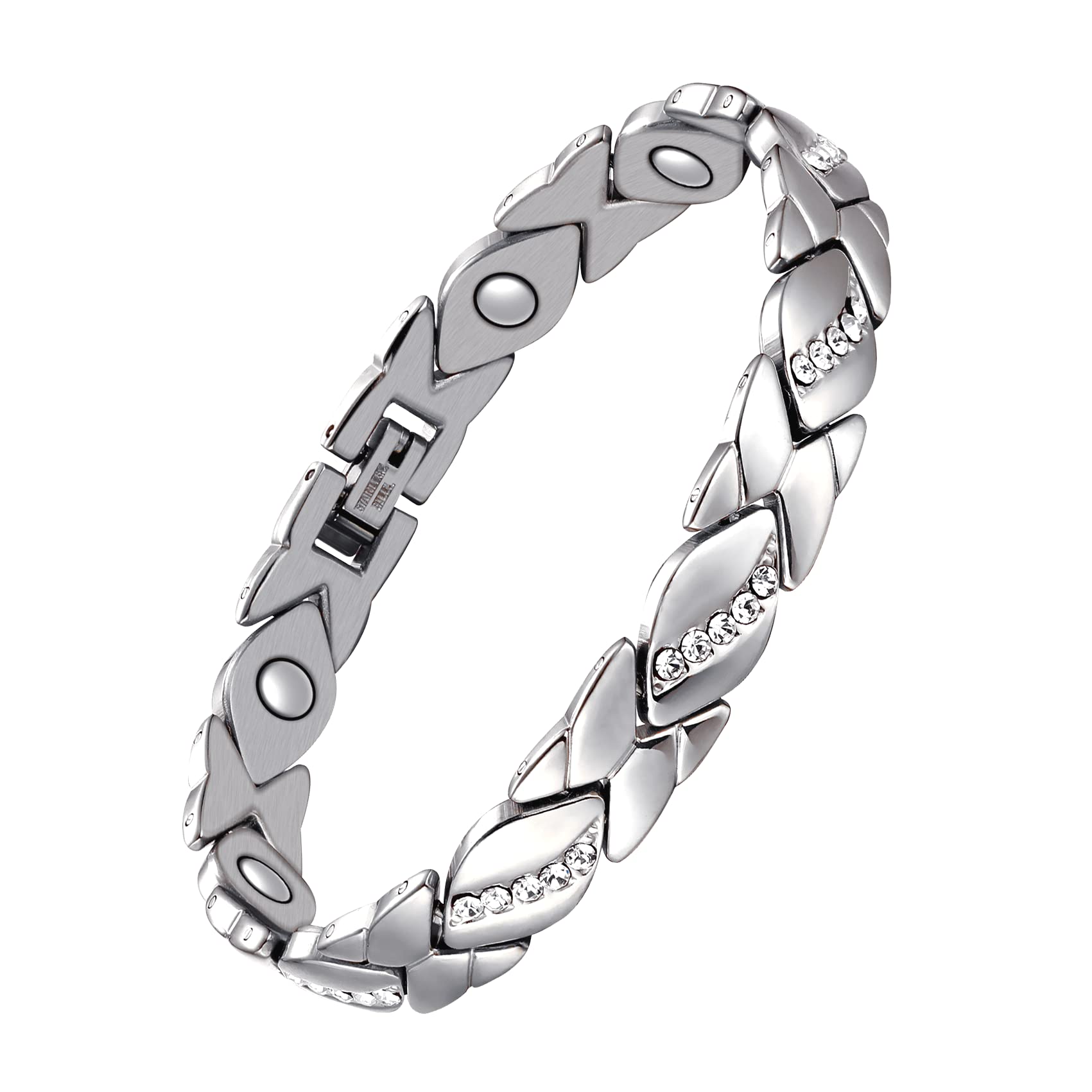 Jecanori Pure Copper Bracelets for Women,Ultra Magnetic Bracelets for Women with 3500 Gauss Magnets,Crystal Mother's Day Jewelry