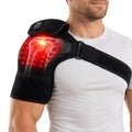 Cordless Red Light Therapy for Shoulder, 660nm & 850nm Infrared Red Light Heated Shoulder Wrap with 3 Red Light Modes 4 Time Set