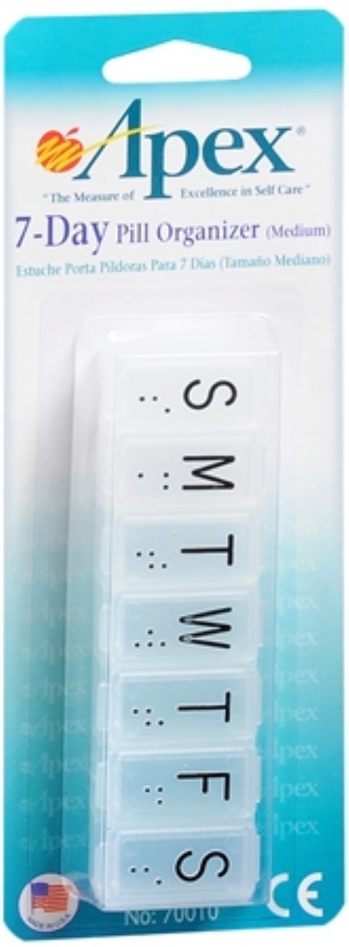 Apex 7-Day Pill Organizer (Medium) 1 Each (Pack of 7)