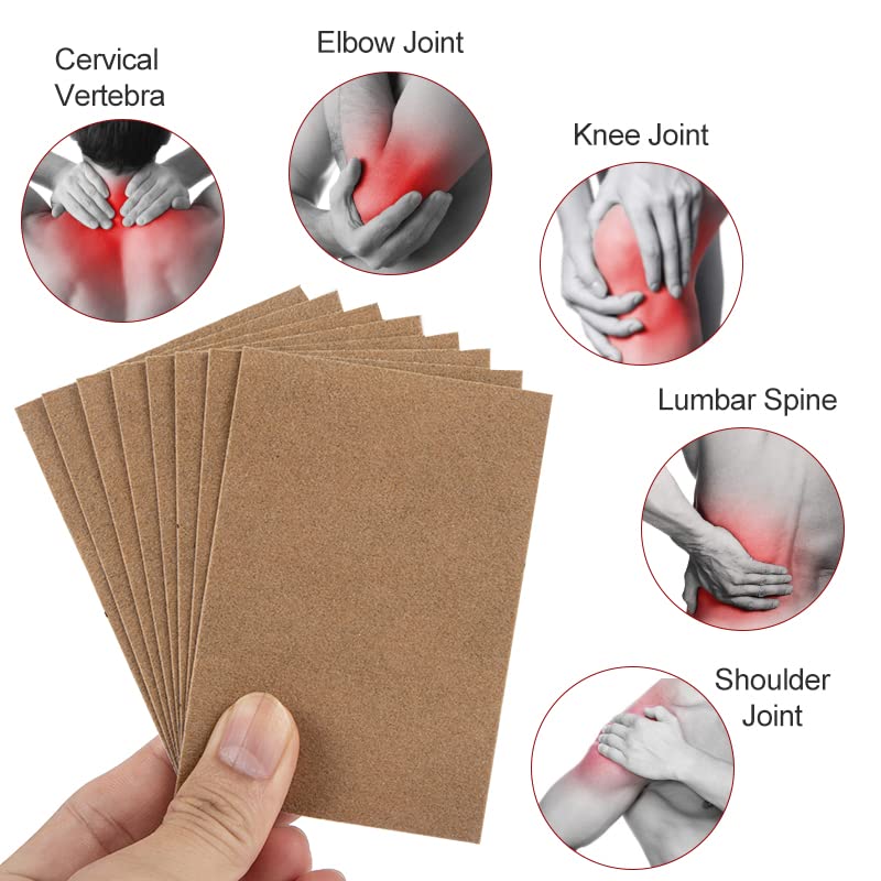 Sumifun 96pcs Tiger Relief Patches, Tiger Plaster, Back Patch for Knee, Neck, Muscle, Shoulders, Body Herbal Plaster