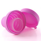 Collapsible Silicone Foldable Sterilizing Cup Set for Feminine softcups Menstrual Cups Storing and Cleaning Your Heavy Diva Cup