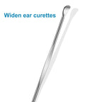 10pcs Sliver Metal Ear Cleaner Ear Pick Ear Spoon Earwax Curette Remover Earpick Tool Hanging Clean Tool for Ear Key Hanging Key