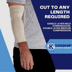 KinGrip Tubular Elastic Support Bandages by Kinship Comfort Brands Tubular Bandage Protects Fragile Skin Latex-Free Wound Care f
