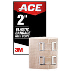 ACE Elastic Bandage With Clips Customized Compression 2 Inches 1 Each