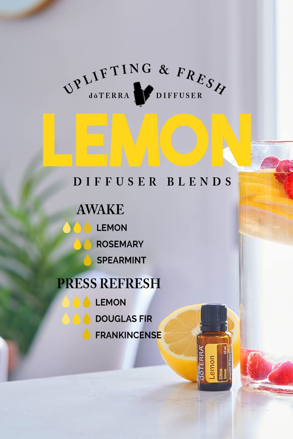 doTERRA Lemon Essential Oil - 15 ml (2 Pack)