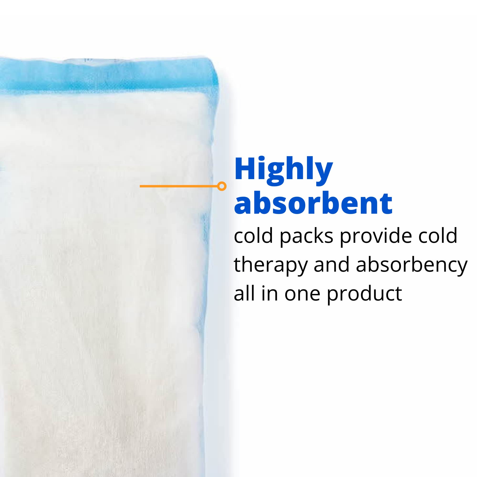 Medline Perineal Cold Packs for Postpartum Care (24 Count) Each Absorbent Pad is 4.5  x 14.25  Perfect for your After Delivery P