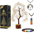 Citrine Crystal Tree of Life Healing Crystal Trees for Home & Office Decoration, Handmade Gem Money Bonsai Trees for Positive En