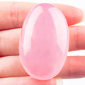 UU UNIHOM 1.5 inch Rose Quartz Crystals Palm Worry Stone Tumbled Irregular Polish Stone Rocks Positive Energy Crystals Massage G