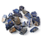 Bingcute 1lb Bulk Raw Rough Lapis Lazuli Stones Raw Natural Stones for Tumbling,Cabbing,Polishing,Wire Wrapping,Gem Mining, Wicc