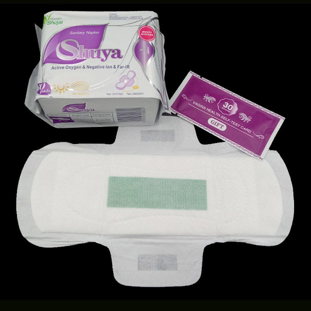 SHUYA Patented Anion Soft Breathable Sanitary Pads and Panty Liners Combination Suit Package, Scented-96Count (Packs of 8)