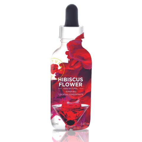 Wild Hibiscus Flower Company Hibiscus Flower All Natural Cocktail Concentrate, 3.4 Fluid Ounce Bottle
