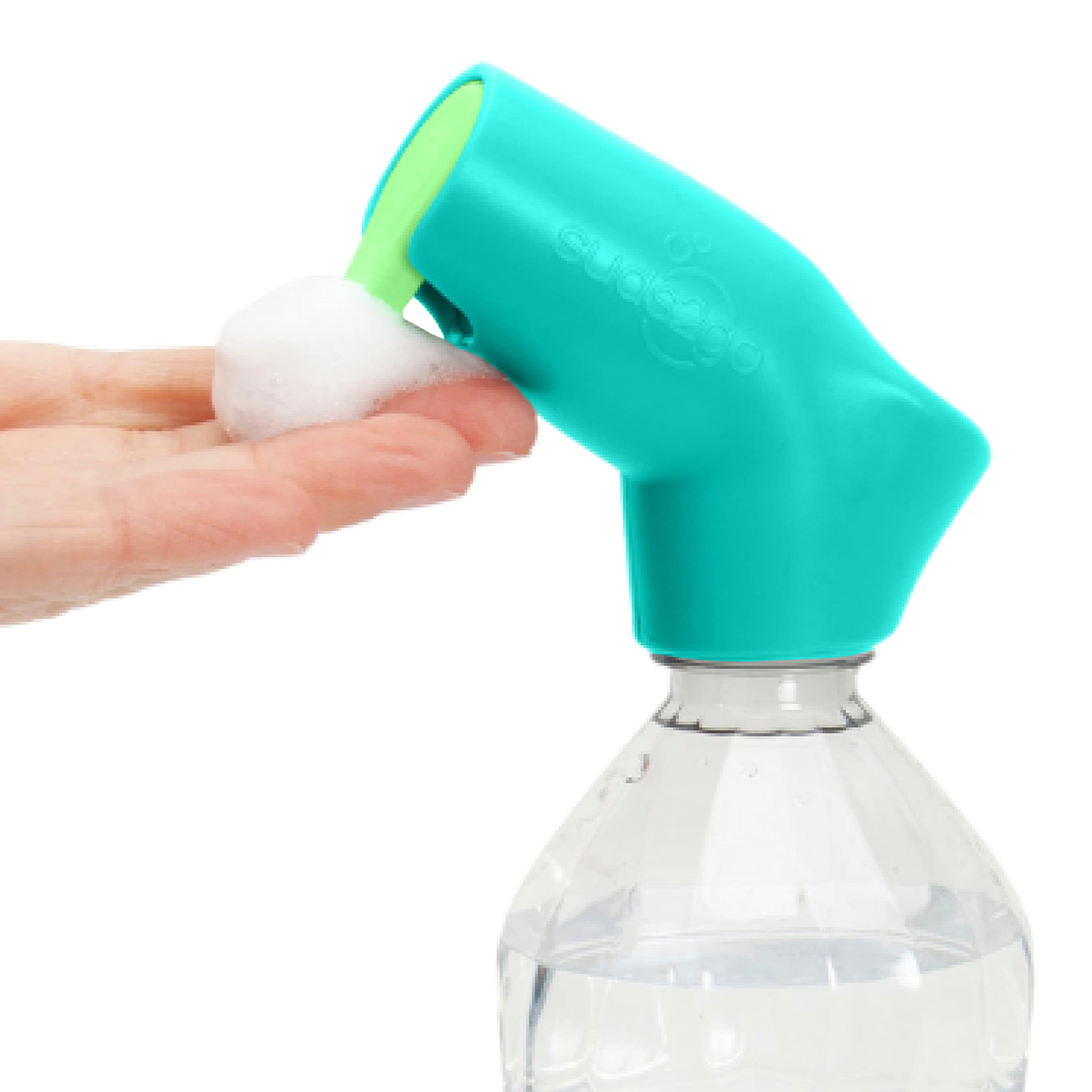 Suds2Go Refillable Caps, 2 Pack - Universal Fit Turns Most Disposable Water Bottles Into A Hand Washing Station - Includes Refil