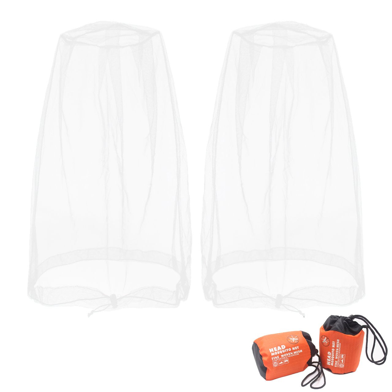 Benvo Mosquito Head Net Mesh, Face Neck Fly Netting Hood from Bugs Gnats Noseeums Screen Net for Any Outdoor Lover- with Carry B