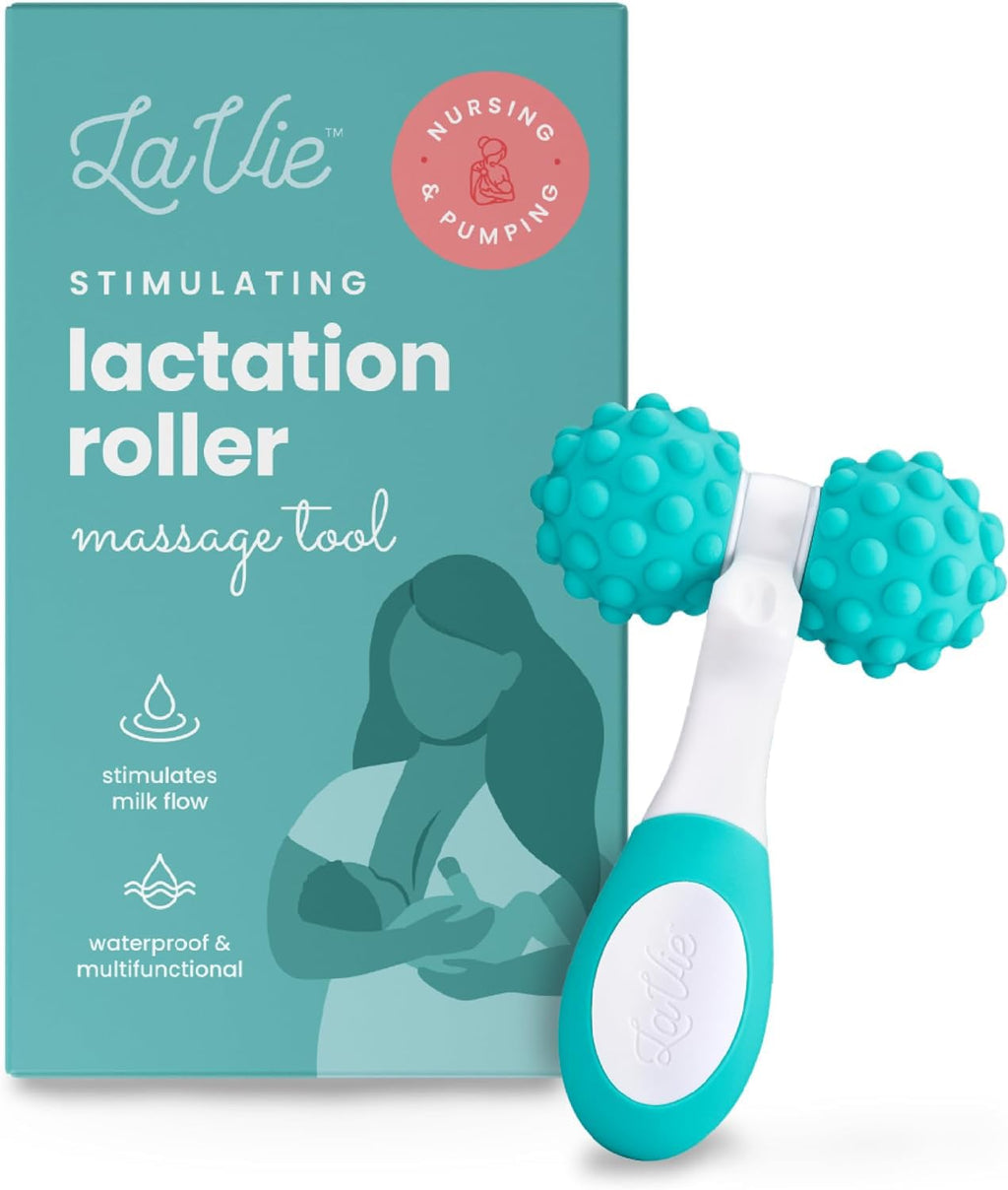 LaVie 5-in-1 Lactation Massager Roller, Manual Massage Roller, Breastfeeding Tool to Improve Milk Flow, Discomfort, Breast Massa