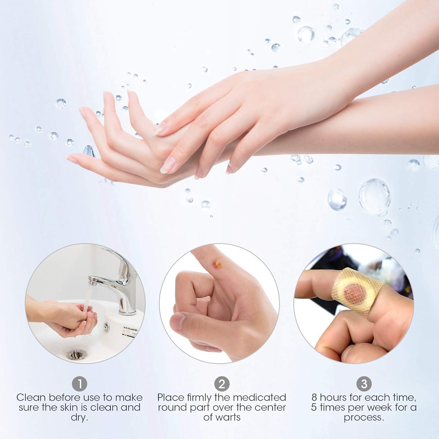 MQUPIN 24 Pack Maximum Strength Corn Removers for Feet and Toes, Plaster With Hole, One Step Pads
