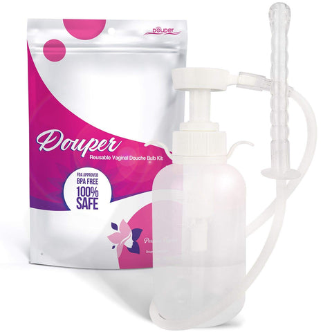 Douper Reusable Vaginal Cleansing System - Excellent Cleanser and Douche for Women, Keep Yourself Clean With 300ml Capacity